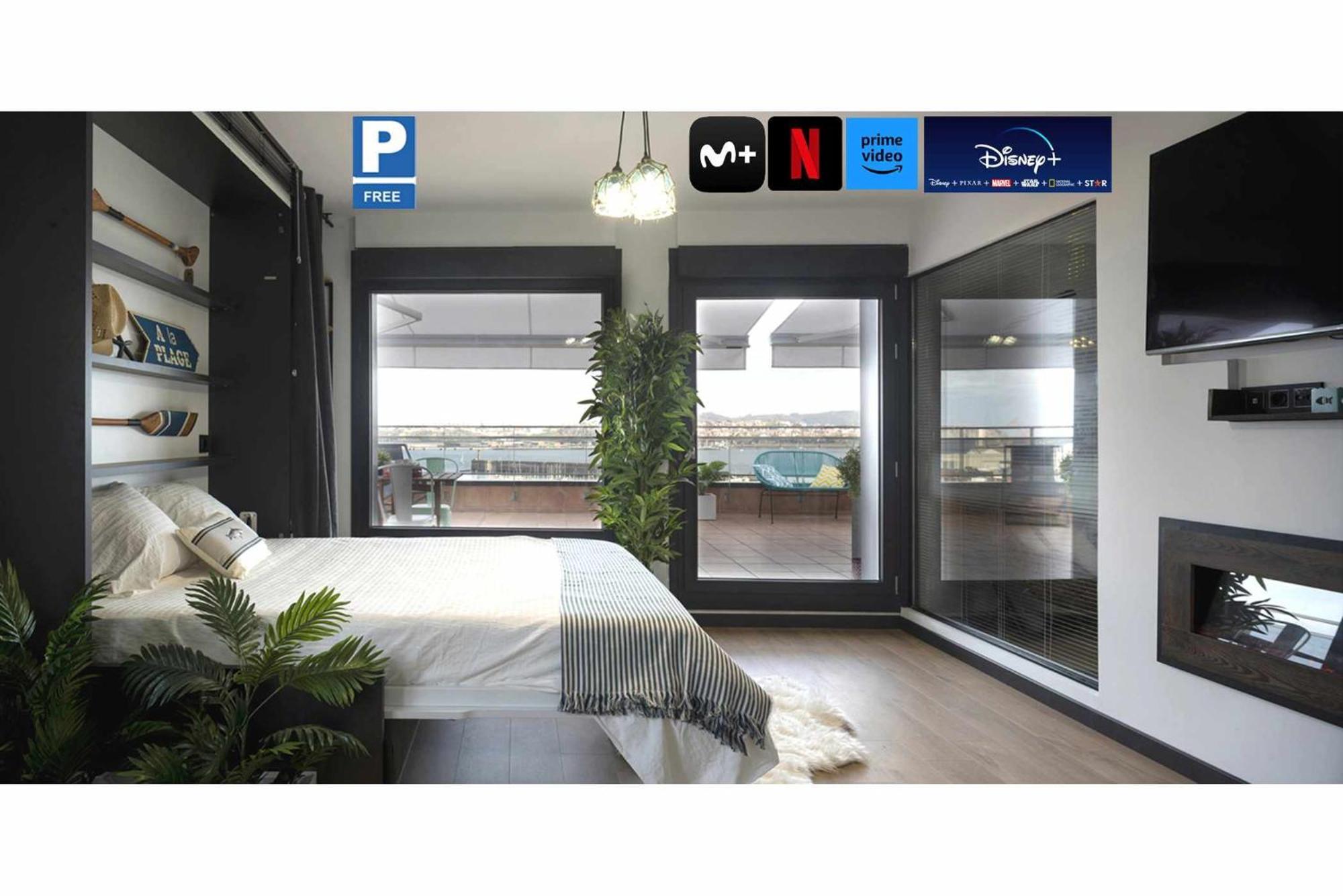 Atico Lujo Costa Vasca Bilbaoterraza Mar Jacuzi Appartement